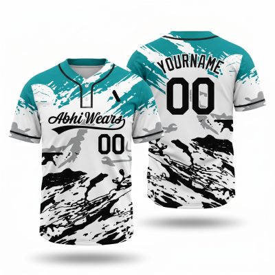 Custom 2 Button Baseball Jersey