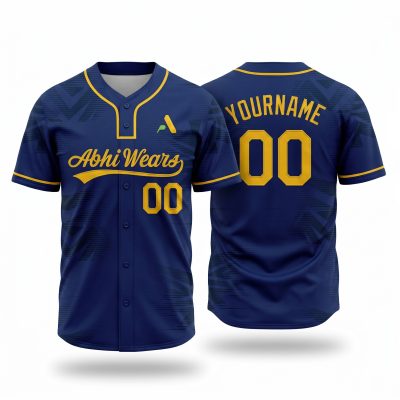 Custom 2 Button Baseball Jersey