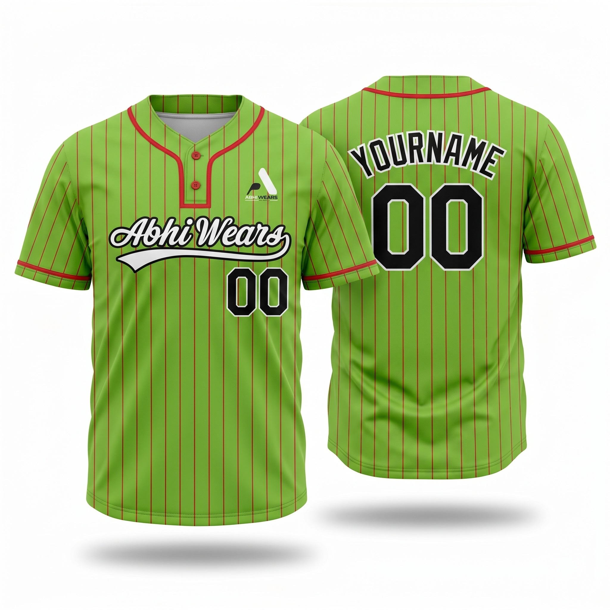 Custom 2 Button Baseball Jersey