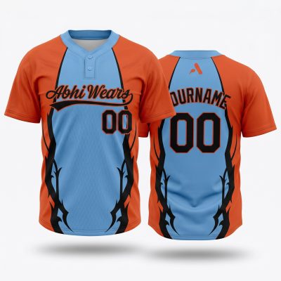 Custom 2 Button Baseball Jersey