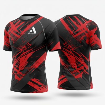 Custom Sublimation Short Sleeve Rash Guard
