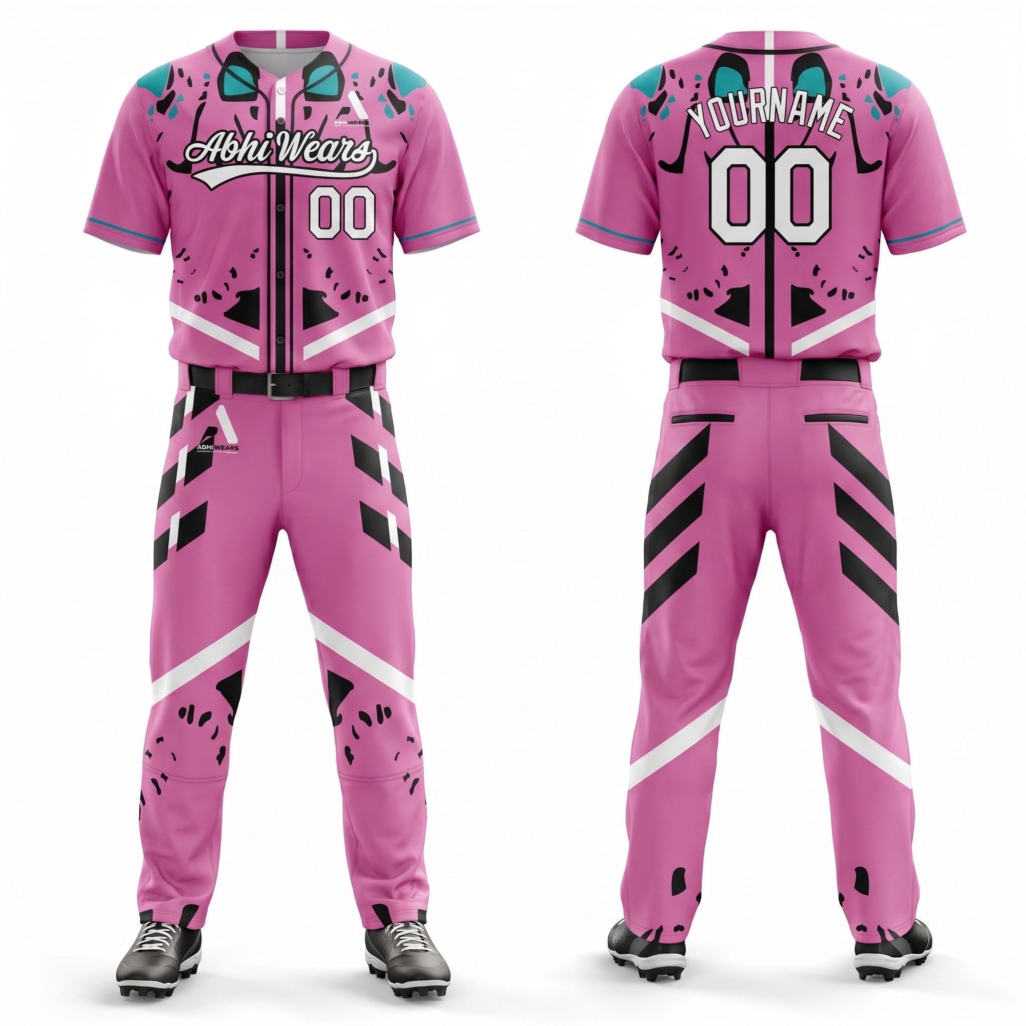 Custom Logo Full Button Baseball Uniform