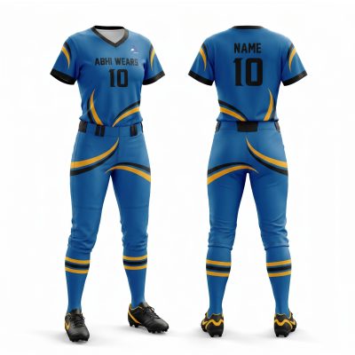 Fully Customized Baseball Jersey with Knicker Style Pant for Women