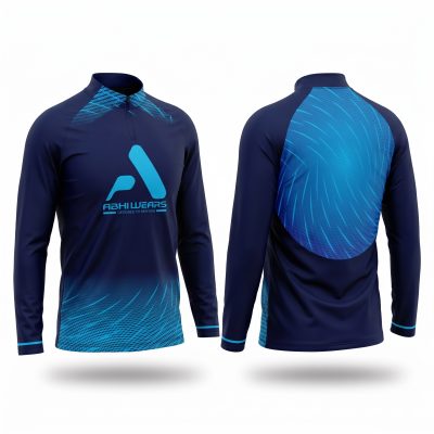 Custom Logo Quarter Zipper Shirt for Men