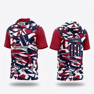 Custom Logo Short Sleeve Hoodie Shirt