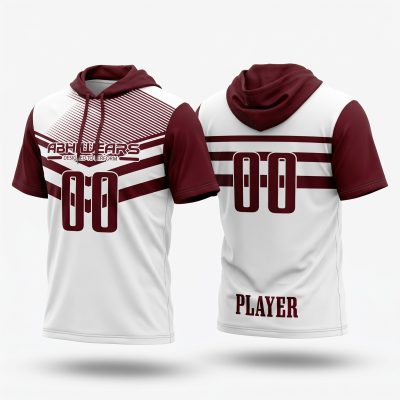 Custom Logo Short Sleeve Hoodie Shirt