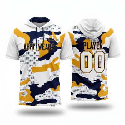Custom Logo Short Sleeve Hoodie Shirt