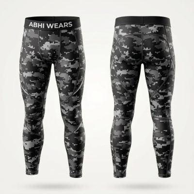 Custom Logo Sublimation Printed Men's Tights