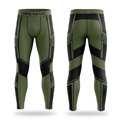 Custom Logo Sublimation Printed Men's Tights