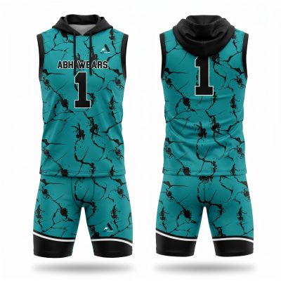 Custom Sublimation 7V7 Compression Hoodie Shirt with Short Set