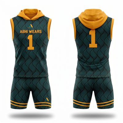 Custom Sublimation 7V7 Compression Hoodie Shirt with Short Set