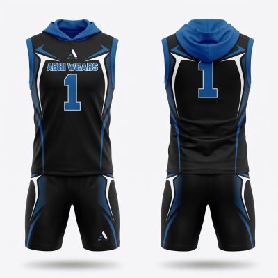 Custom Sublimation 7V7 Compression Hoodie Shirt with Short Set