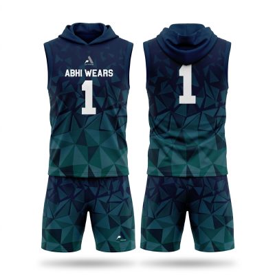 Custom Sublimation 7V7 Compression Hoodie Shirt with Short Set