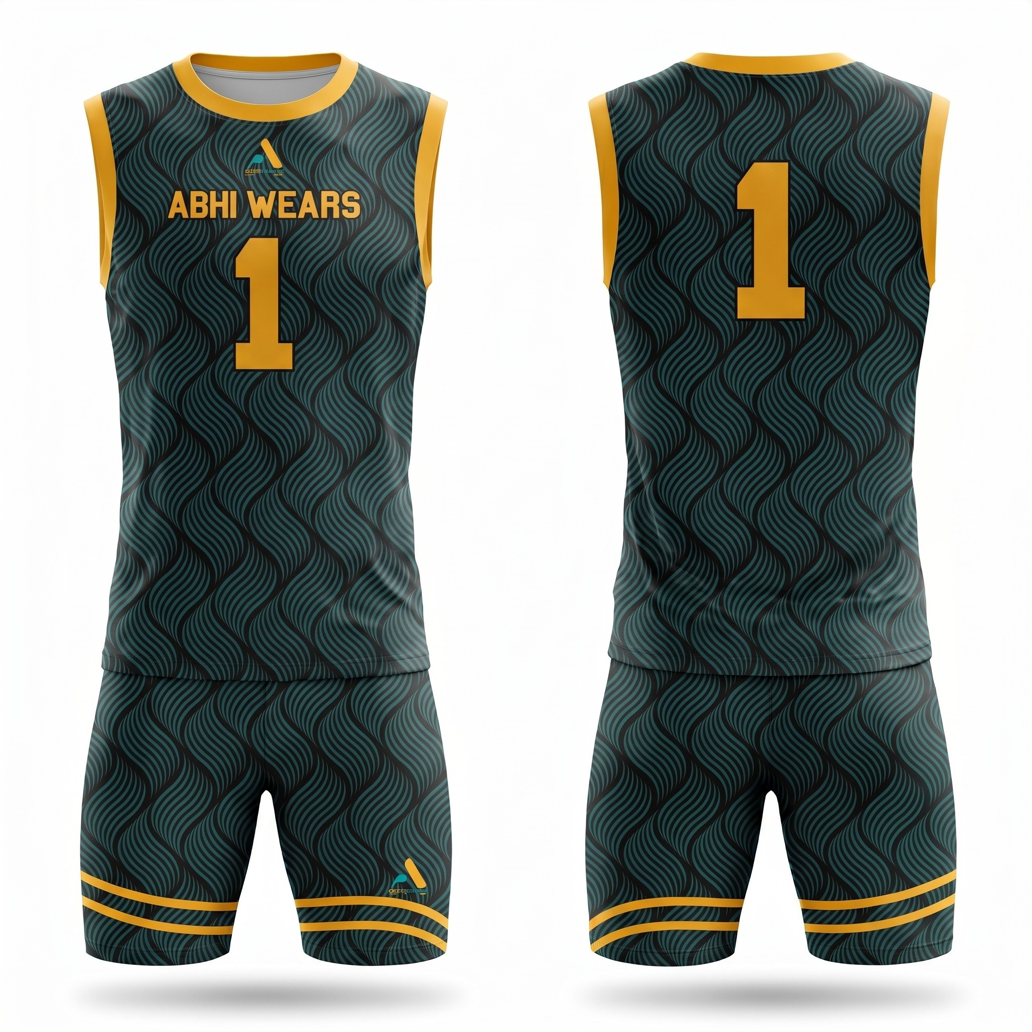 Custom Sublimation 7V7 Compression Shirt with Short Set