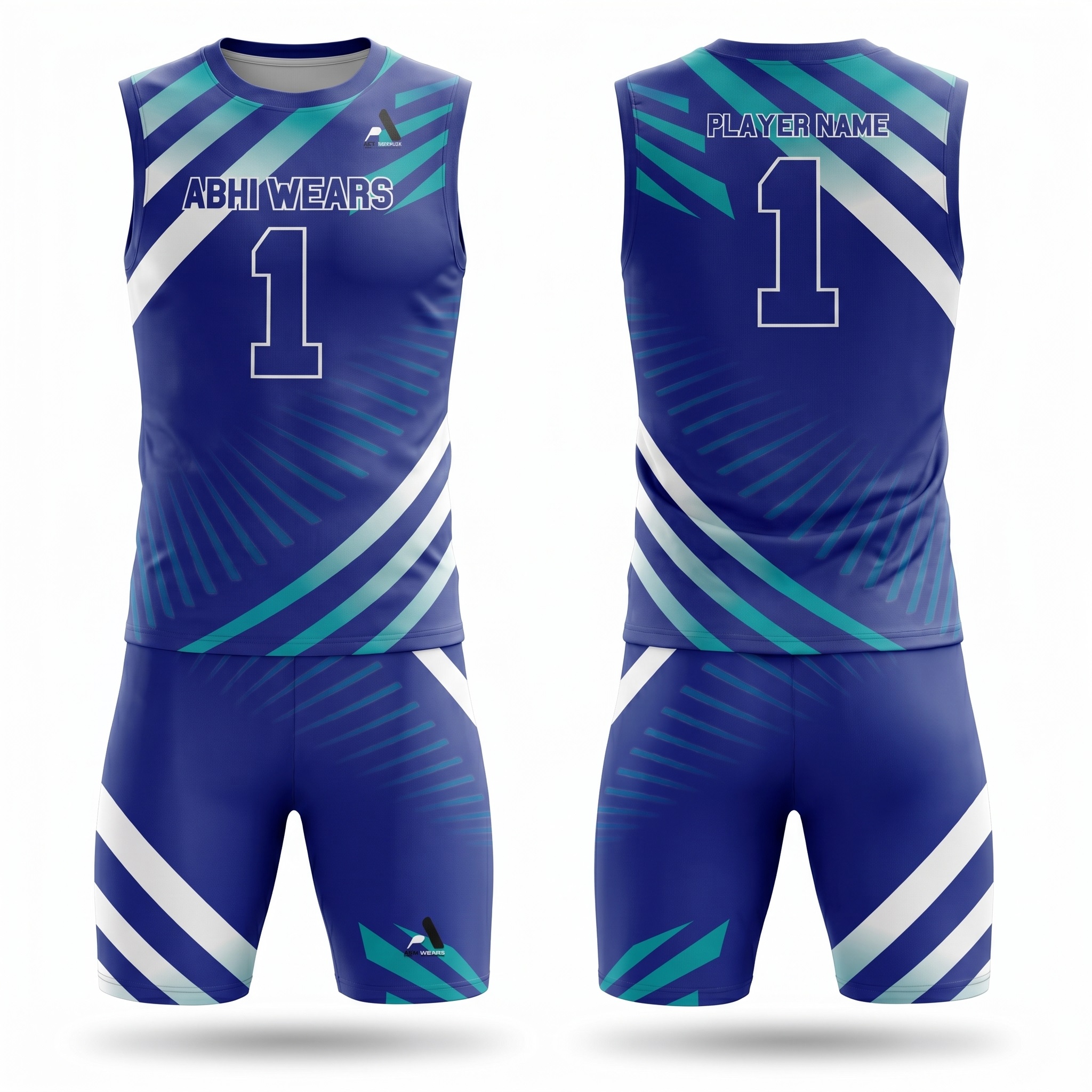 Custom Sublimation 7V7 Compression Shirt with Short Set