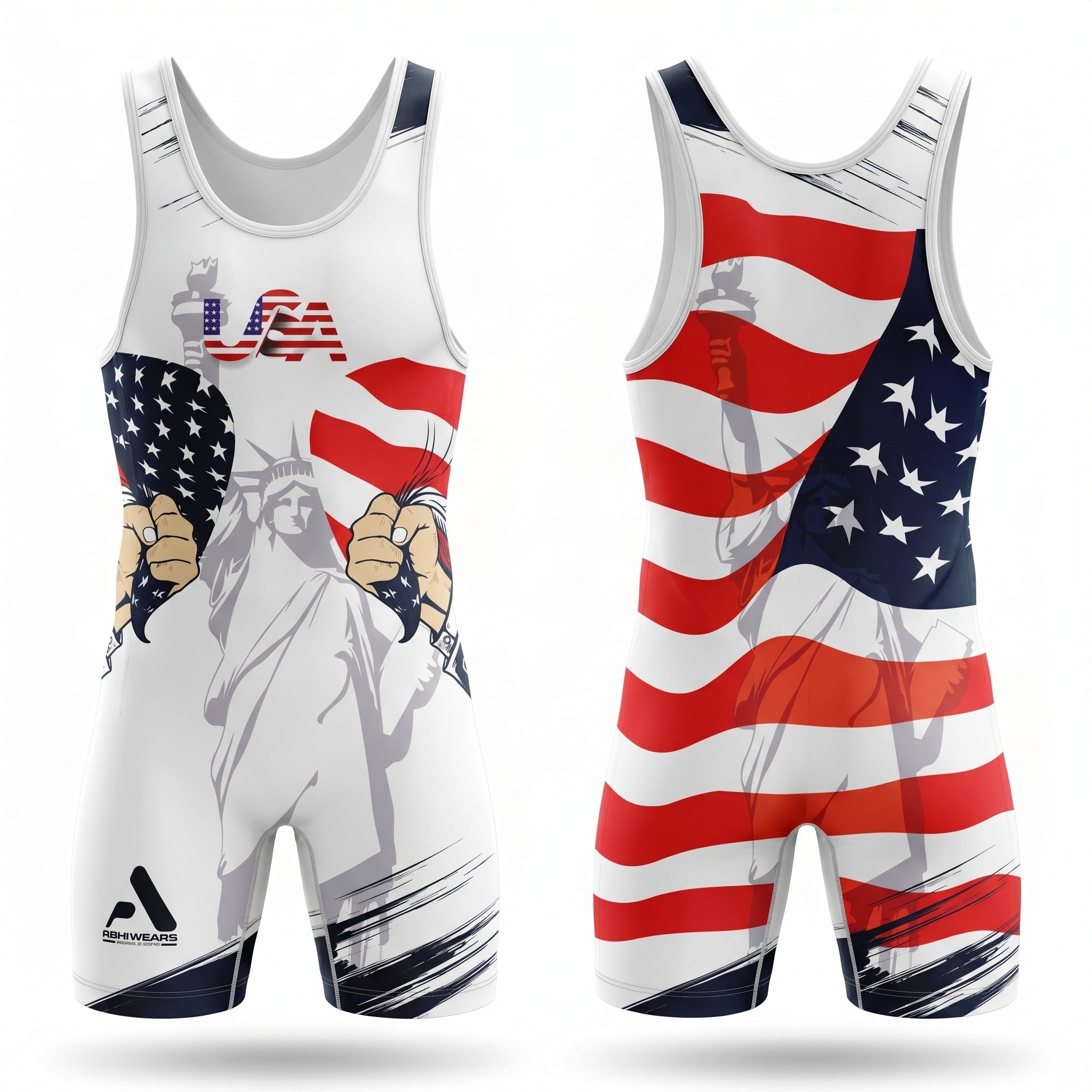 Fully Customized Wrestling Singlet for Men