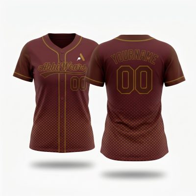 Custom Made Softball Full Button Jersey for Women