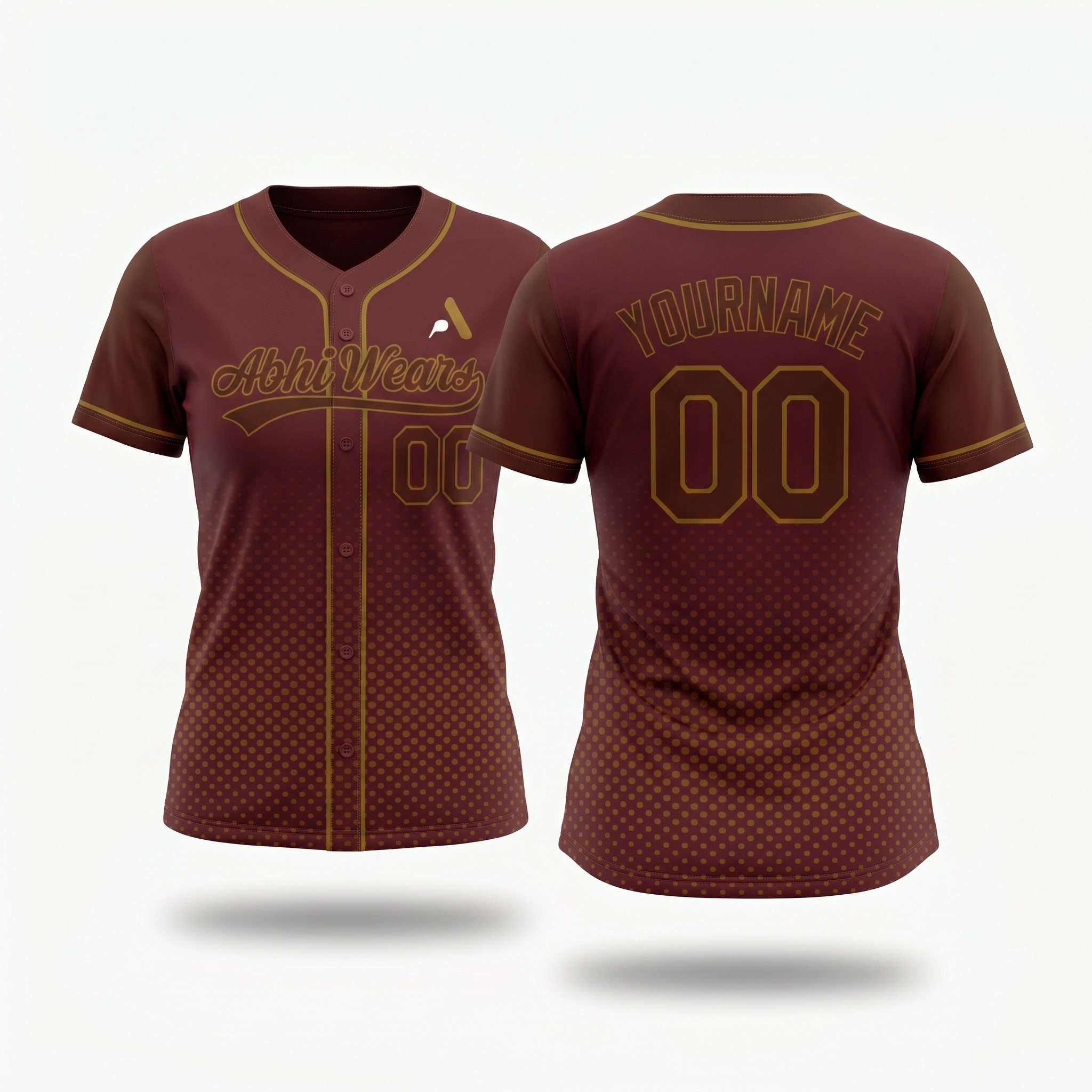 Custom Made Softball Full Button Jersey for Women