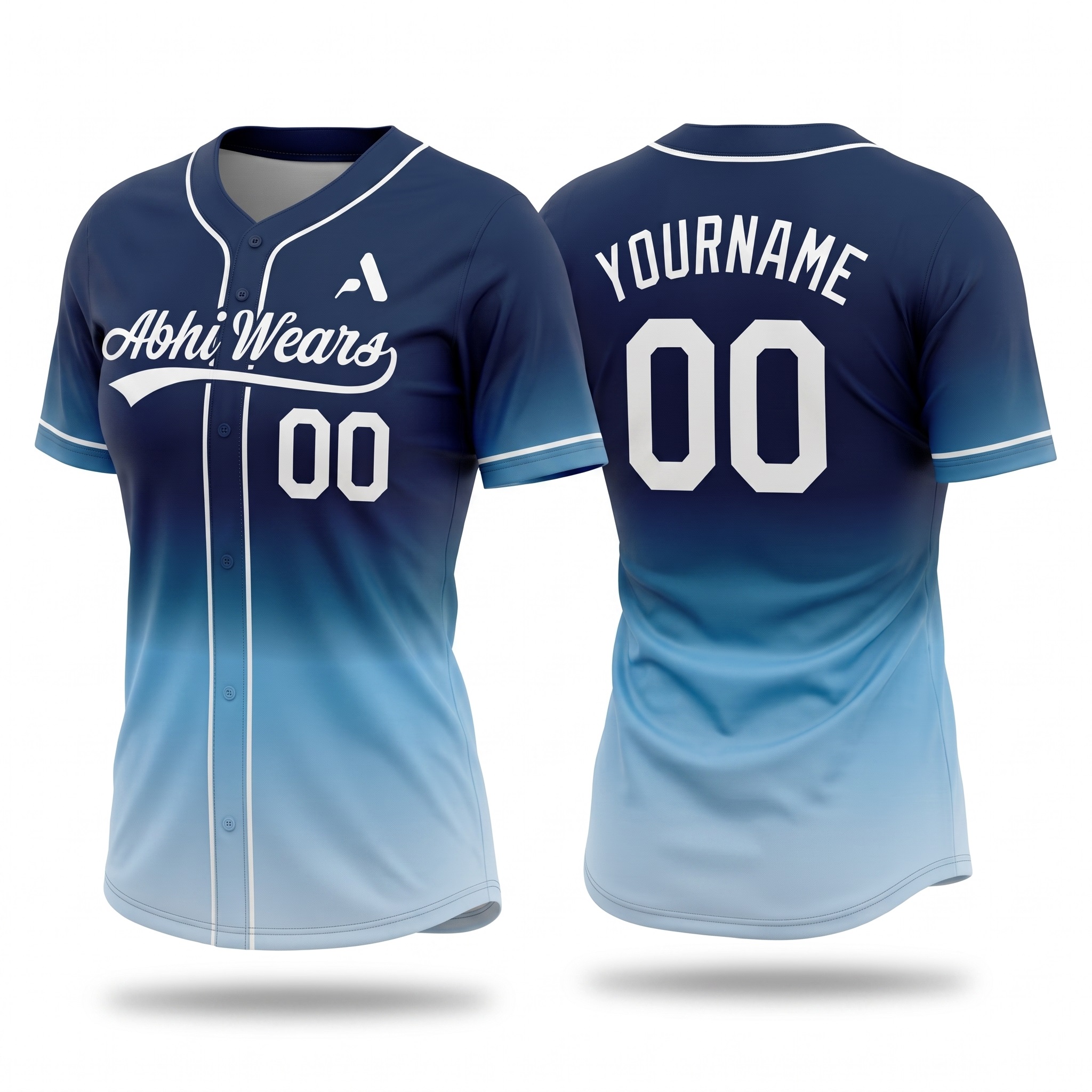 Custom Made Softball Full Button Jersey for Women