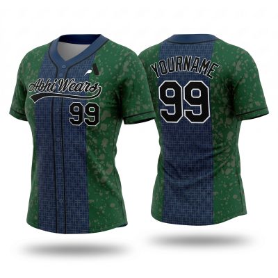 Custom Made Softball Full Button Jersey for Women