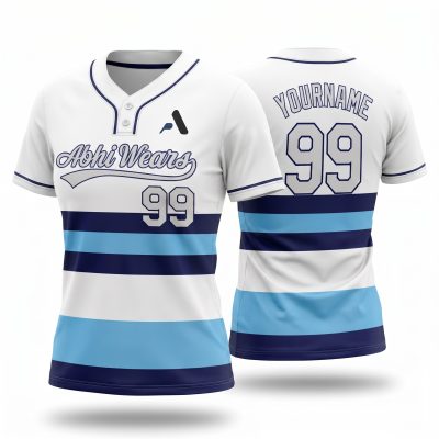 Fully Customized Baseball 2 Button Jersey for Women