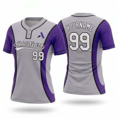 Fully Customized Baseball 2 Button Jersey for Women