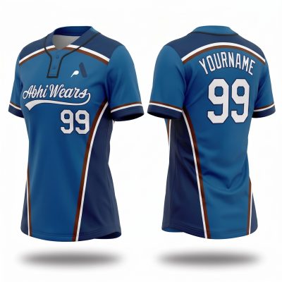 Fully Customized Baseball 2 Button Jersey for Women