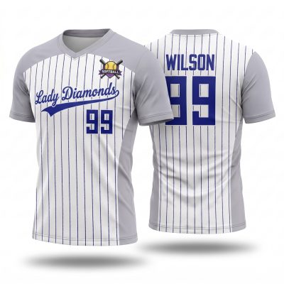 Fully Customized Design Softball V Neck Jersey