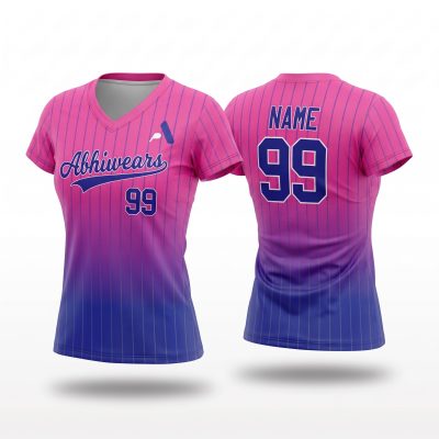 Fully Customized Design Softball V Neck Jersey